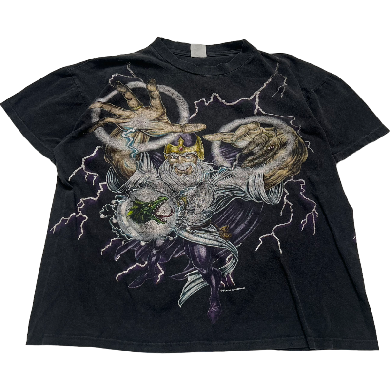 XL) Wizard American Thunder Lightning Tee | VINTAGE BY THRFT STORE